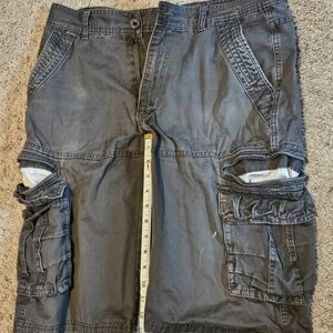 Men's Gray Cargo Shorts